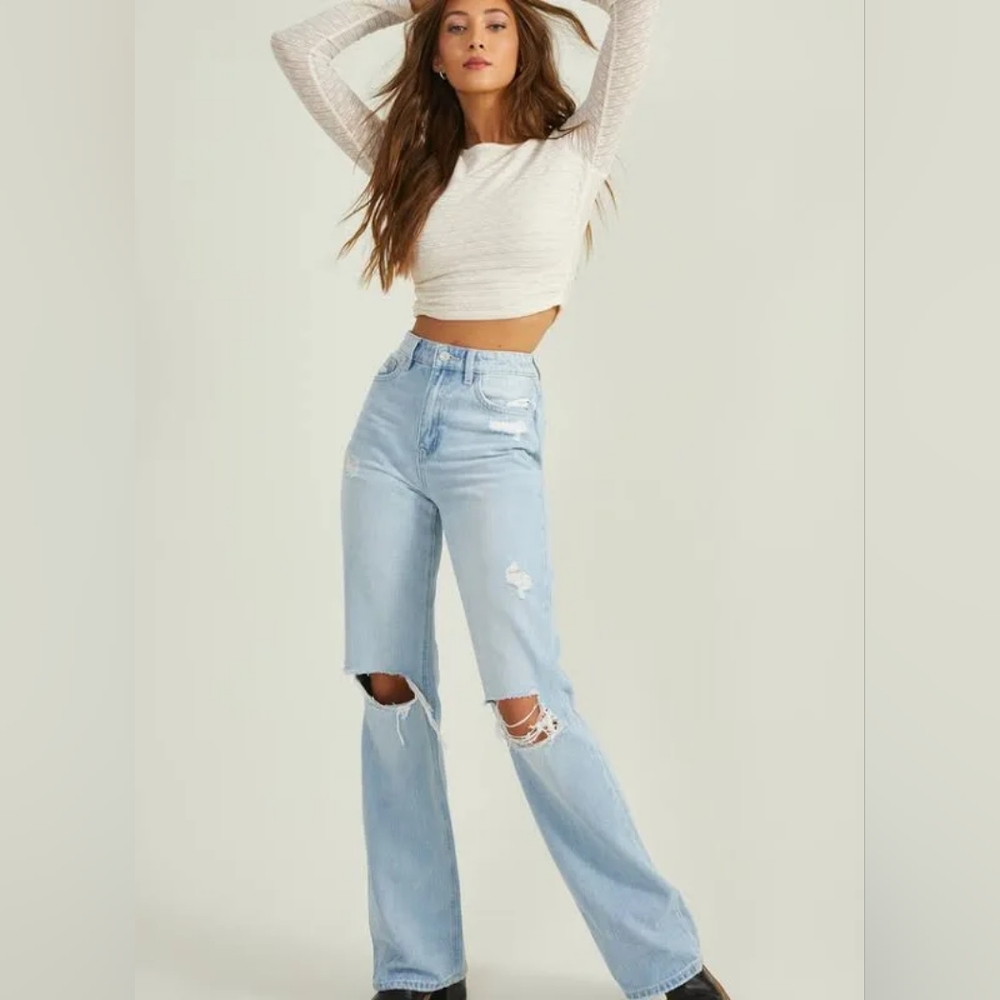 Altar'd State Kayla Straight Leg Jeans